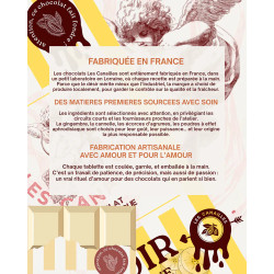 Les Canailles Tablette de Chocolat Aphrodisiaque Blanc Pistache 100g